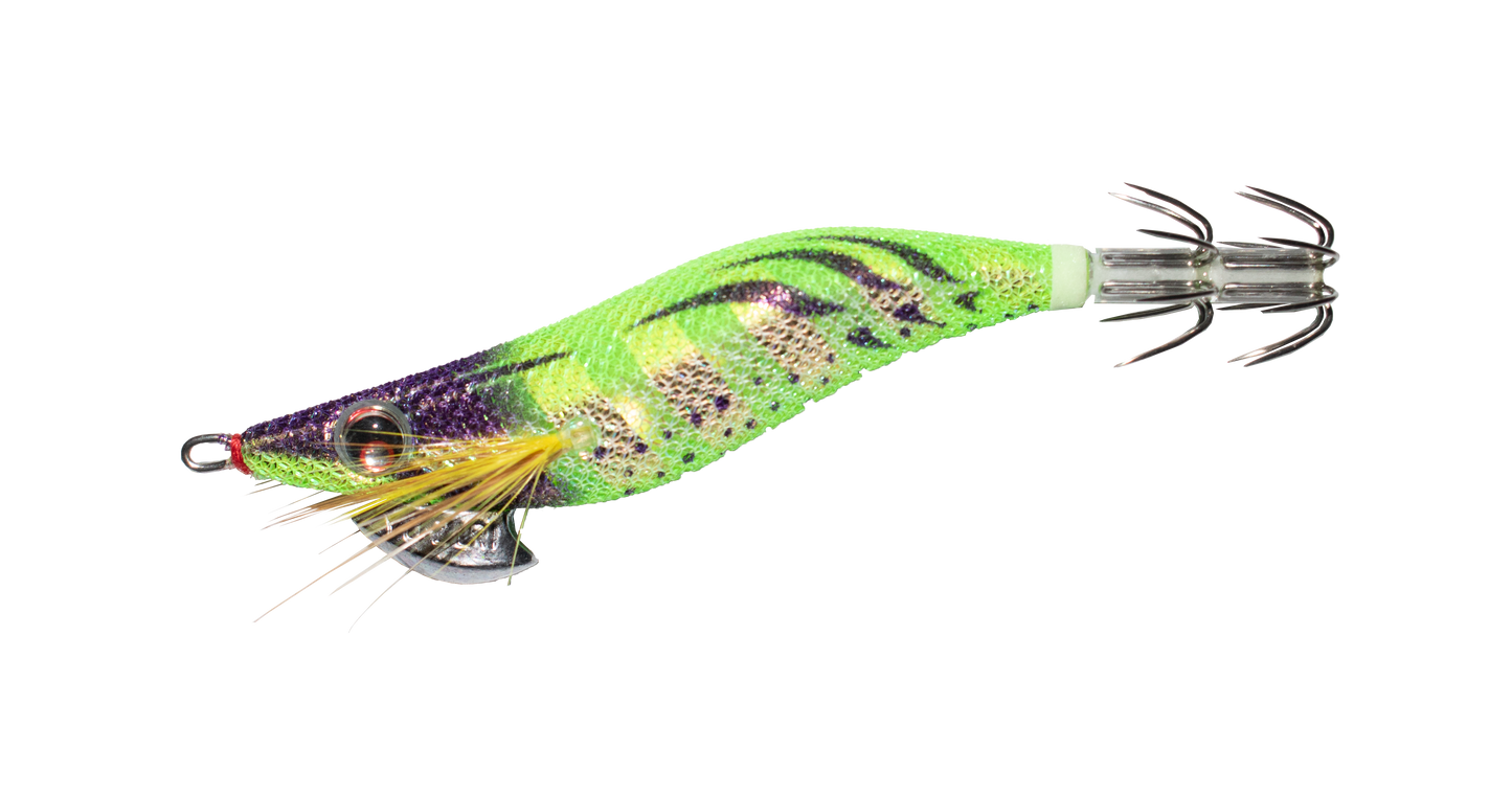 Duel Yo-Zuri Aurie-Q Cloth Wrapped Squid Jig 2.5
