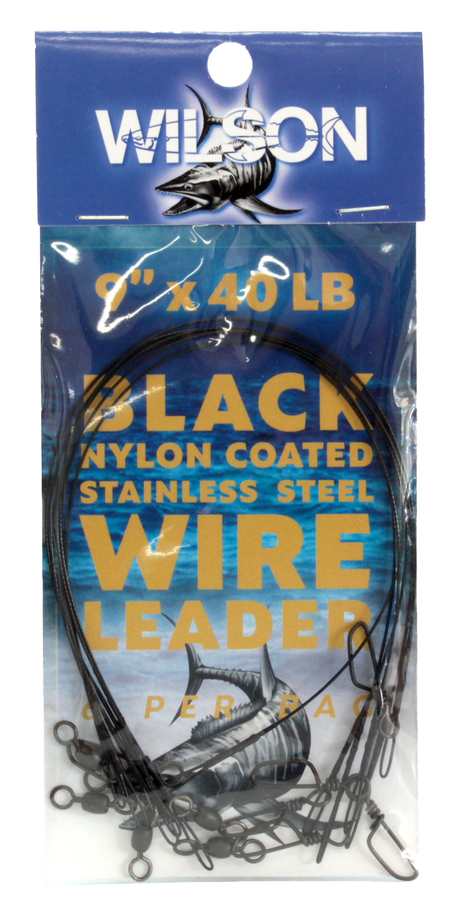 Wilson Deluxe Black Nylon Coated Stainless Steel Wire Leader