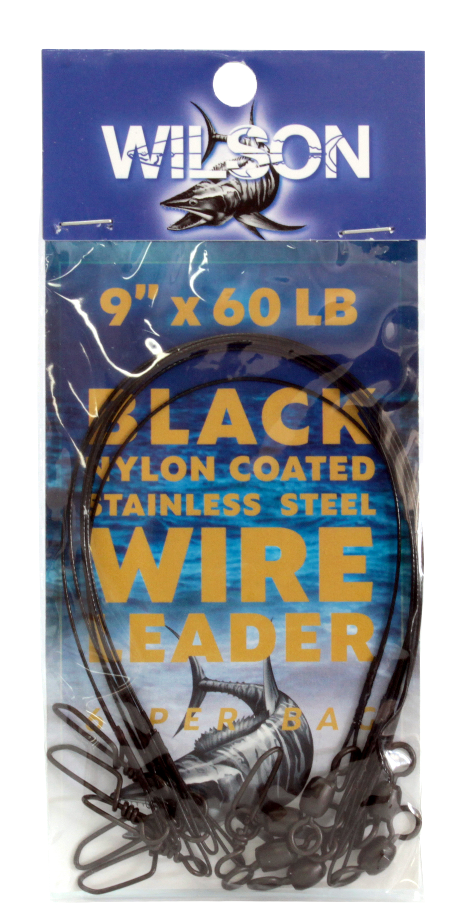 Wilson Deluxe Black Nylon Coated Stainless Steel Wire Leader