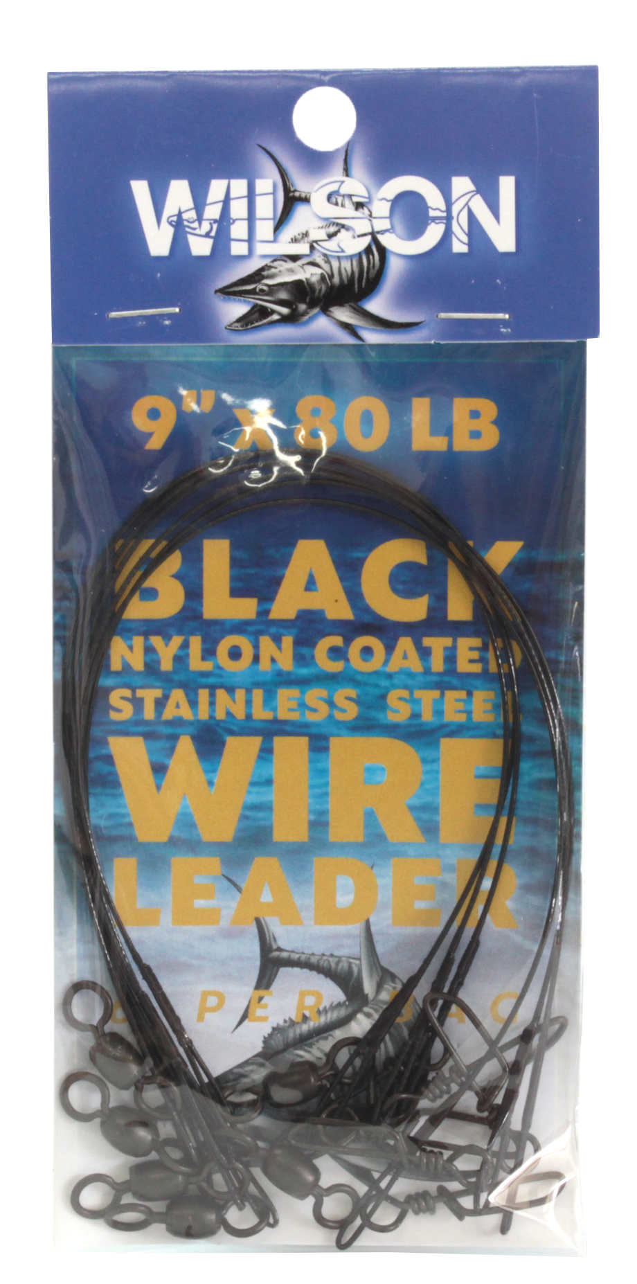 Wilson Deluxe Black Nylon Coated Stainless Steel Wire Leader